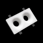 Гипсовый точечный встраиваемый светильник SV-004-2 белый — изображение 3