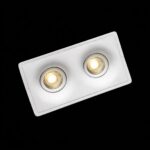 Гипсовый точечный встраиваемый светильник SV-004-2 белый — изображение 4